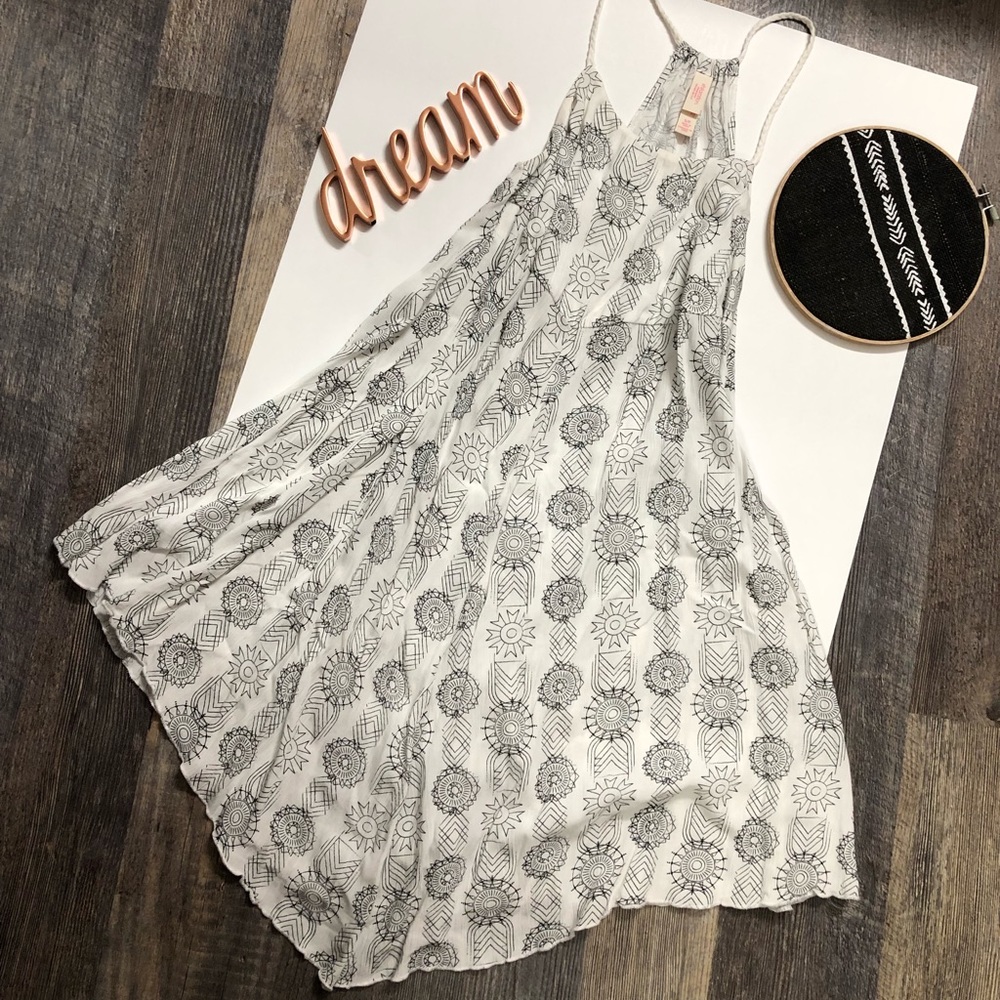 White Patterned Dress